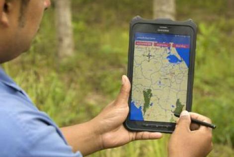 GIS mapping tablet forest mgt